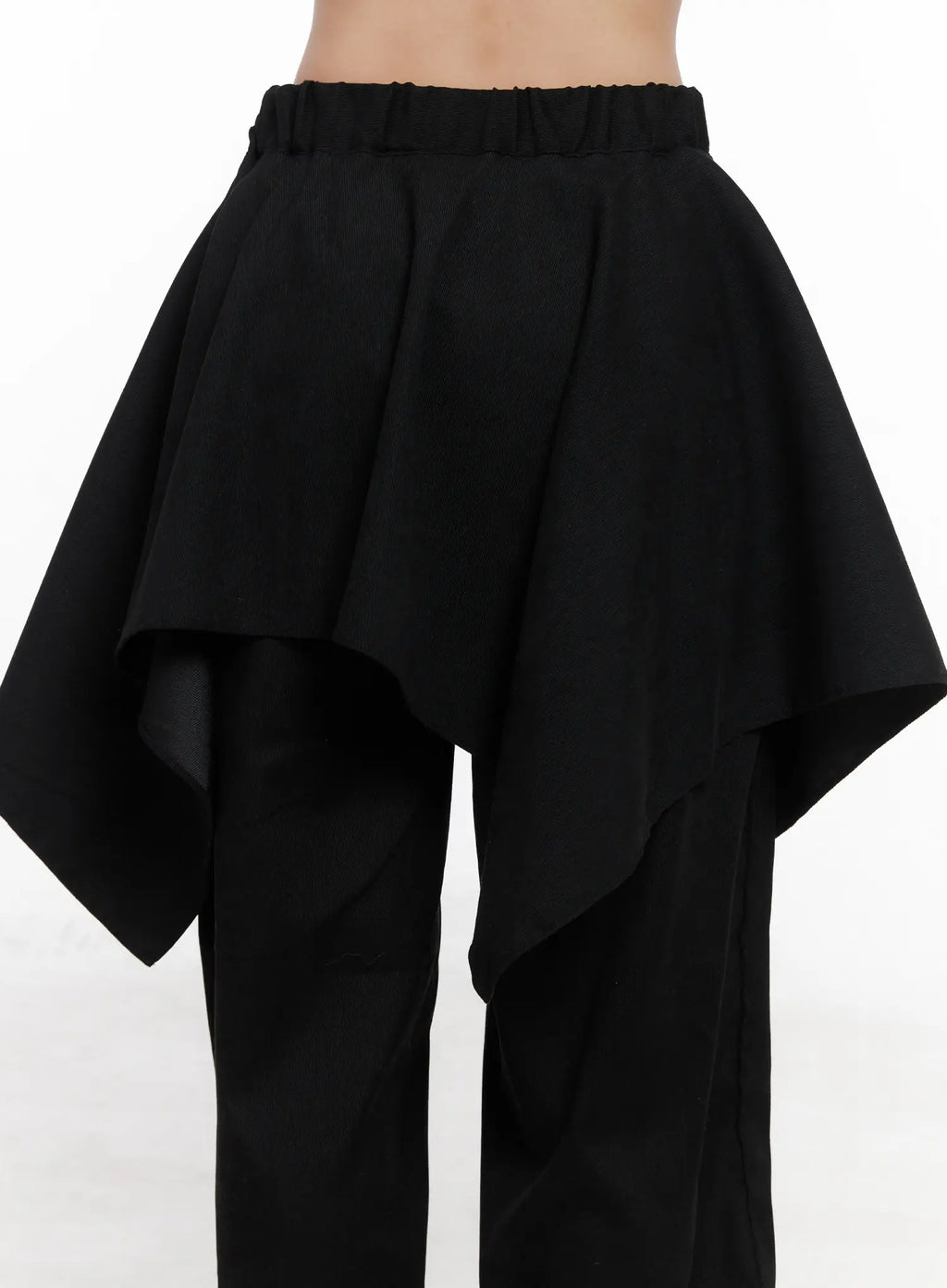Asymmetric Layered Skirt Pants CN514