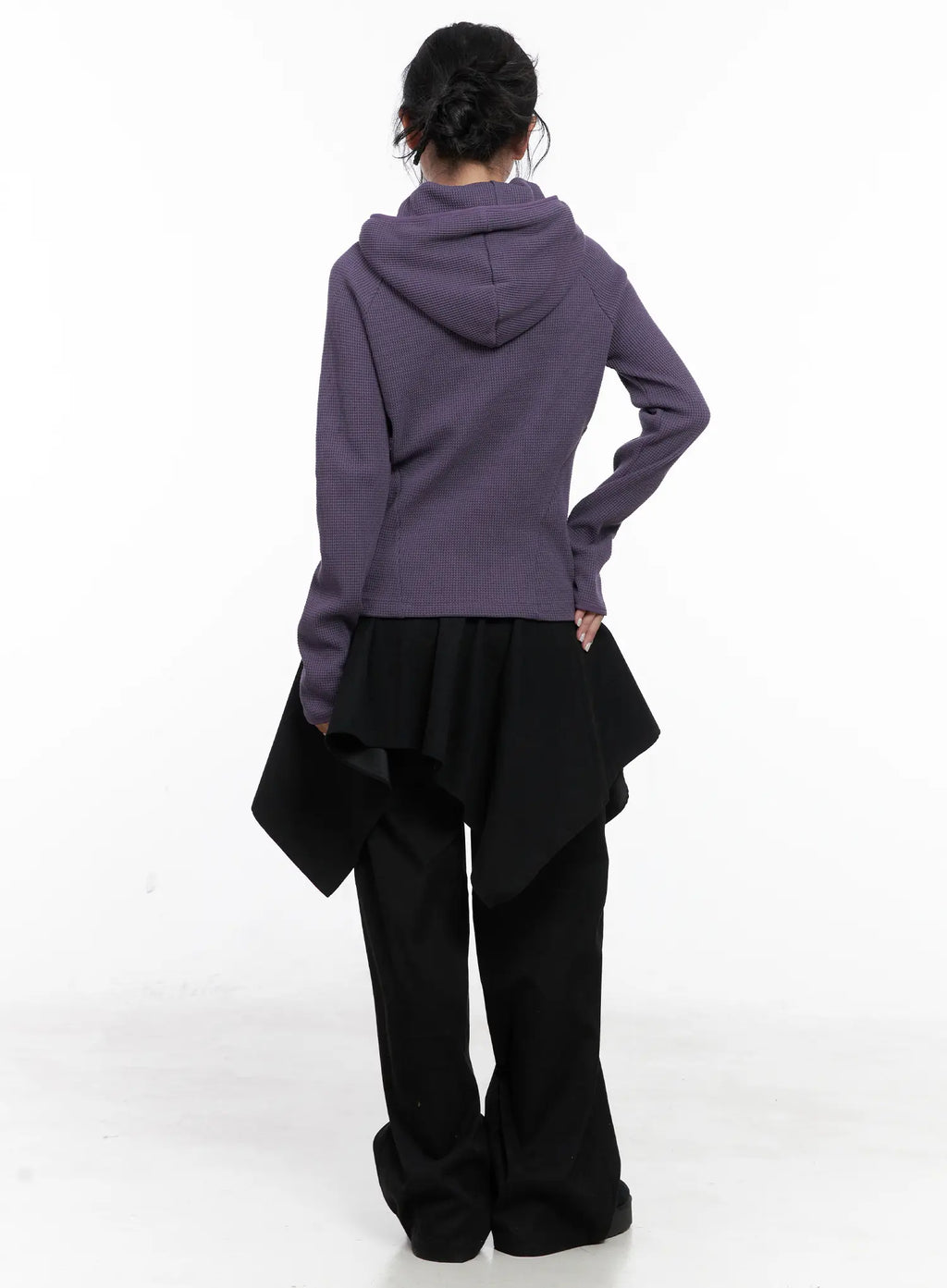 Asymmetric Layered Skirt Pants CN514