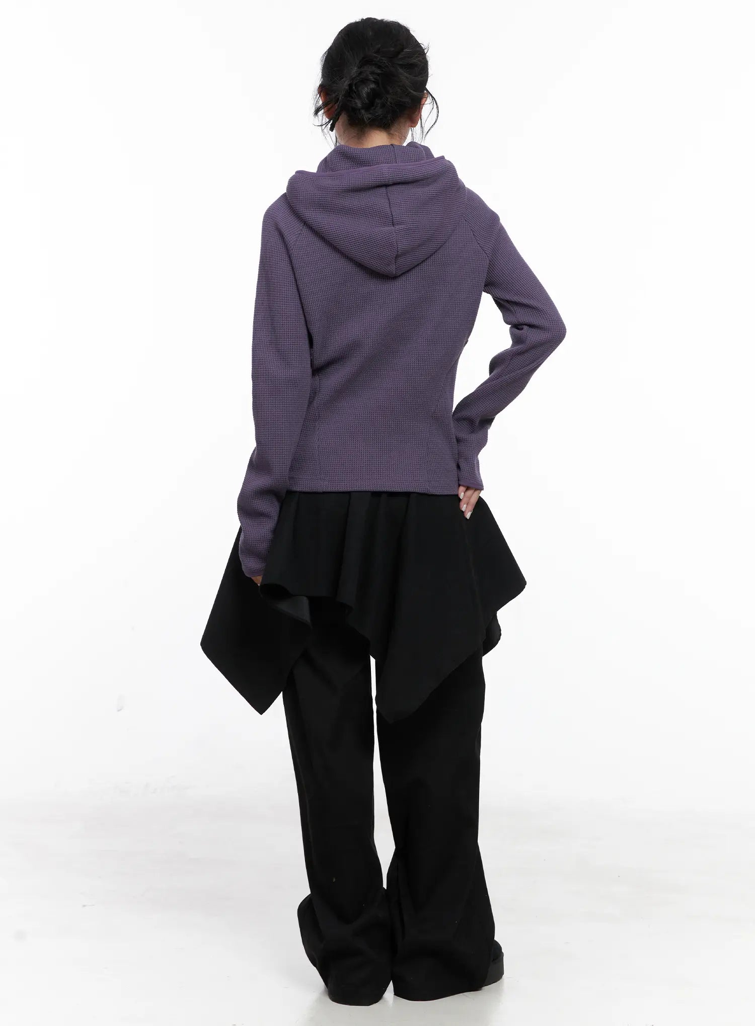 Asymmetric Layered Skirt Pants CN514