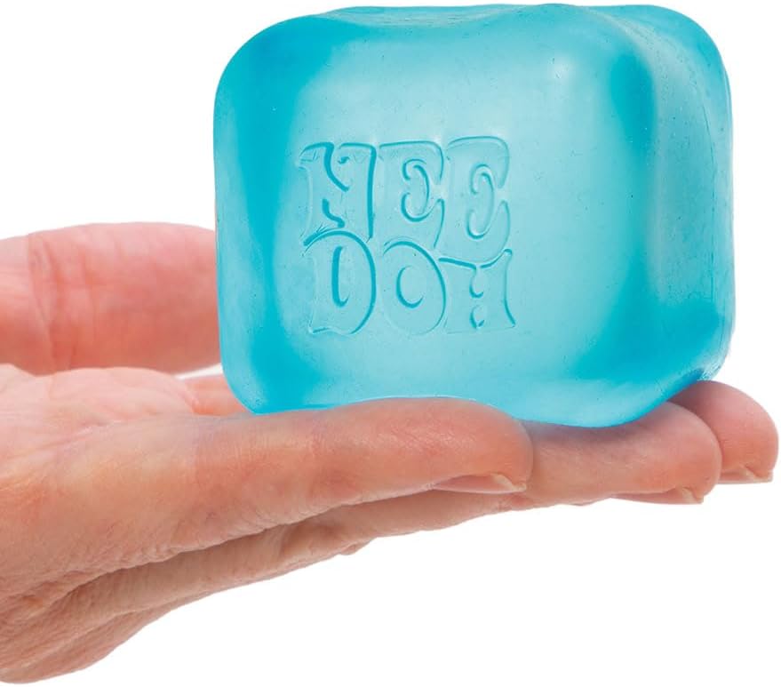 Schylling Needoh Nice Cube Sensory Toy with a Super Solid Squish - Colors May Vary 3 Pack