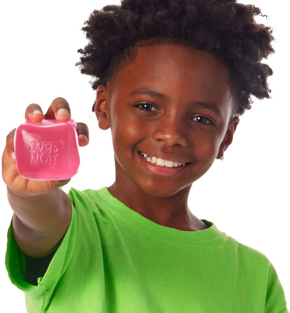 Schylling Needoh Nice Cube Sensory Toy with a Super Solid Squish - Colors May Vary 3 Pack